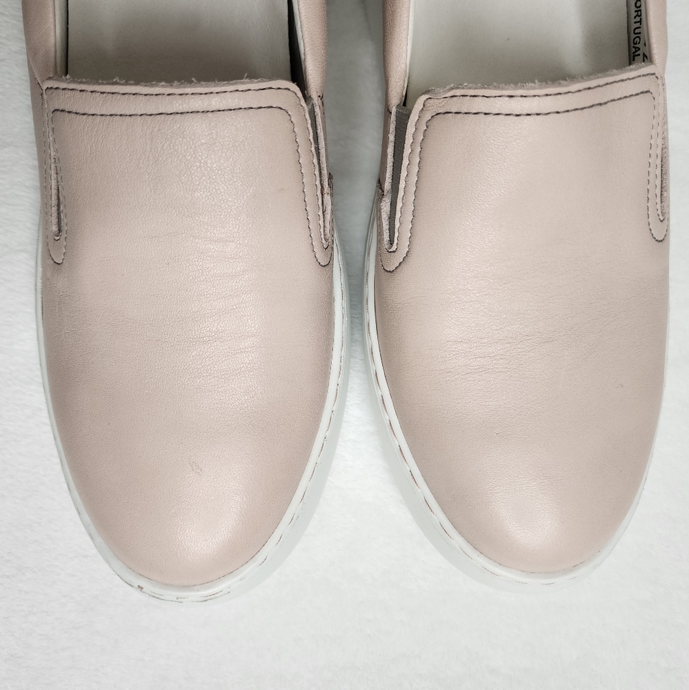 Fly London Women's Deca Pink Leather Slip On Wedge Sneakers Size 10 Casual - Picture 6 of 15
